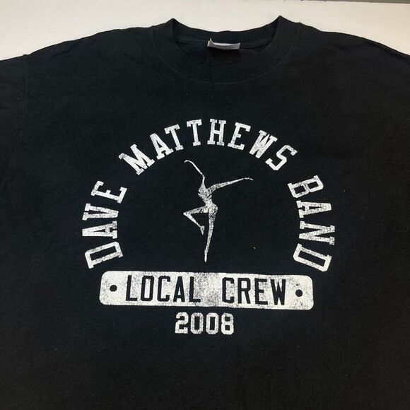 DAVE MATTHEWS BAND Vintage Local Crew Concert Tour T Shirt Sz Mens L - Picture 1 of 4
